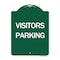 Signmission Parking Lot Sign Visitors Parking, Green & White Aluminum Sign, 18" x 24", GW-1824-24622 A-DES-GW-1824-24622 - alternate 1